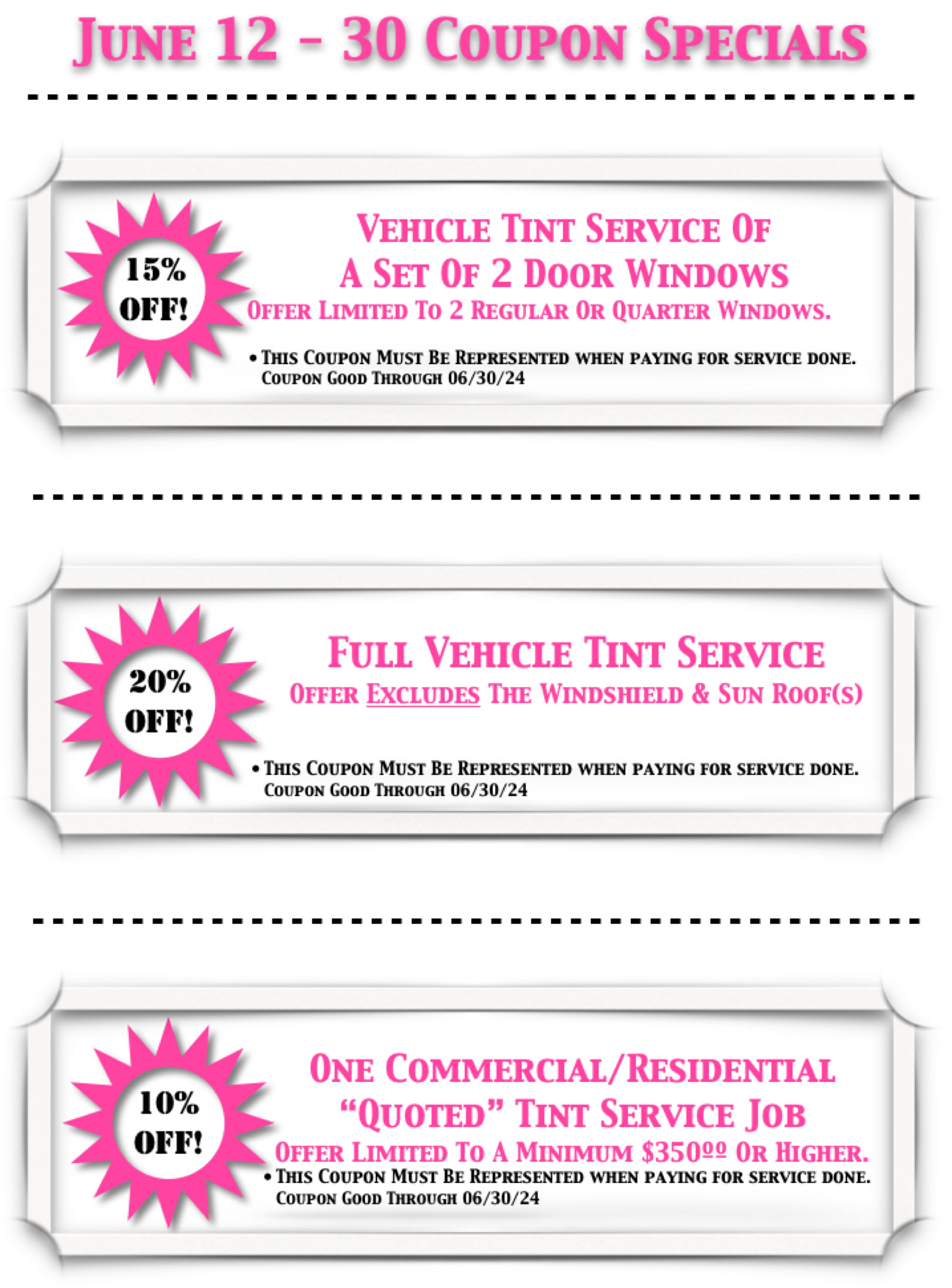 June 2024 Special Coupons